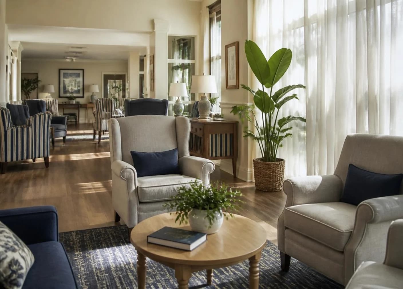 Reception and family lounge