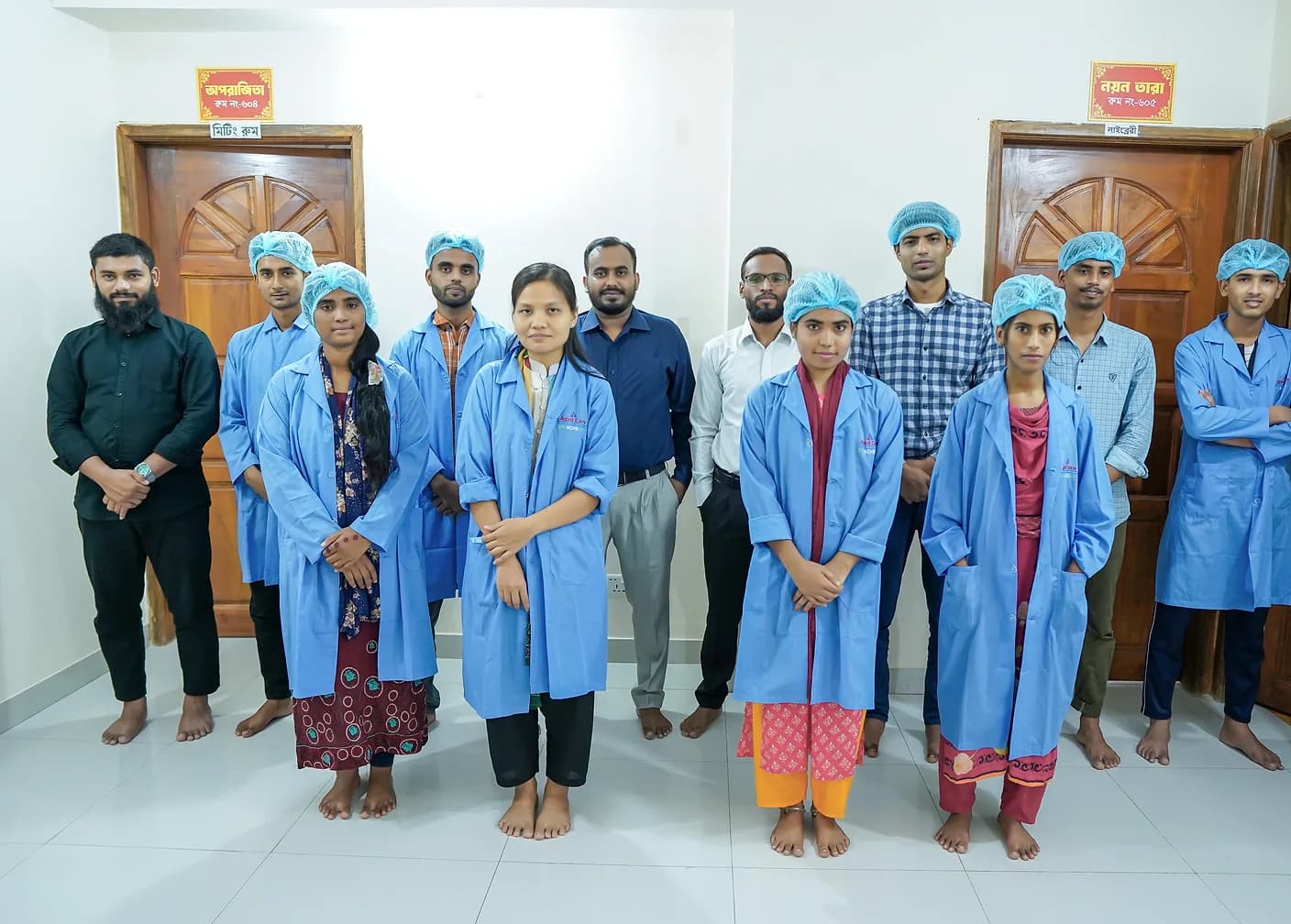 Residents and staff at Aged Care Centre, Mohammadpur